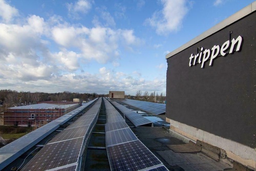 Trippen Logo and Solar Roof 